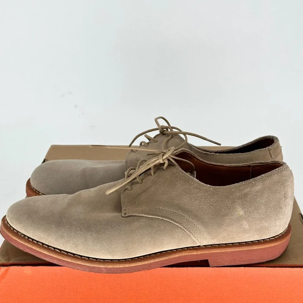 Allen Edmonds Nomad Boone Buck Suede Leather Derby Lace Up Shoes Vibram Men 9.5
